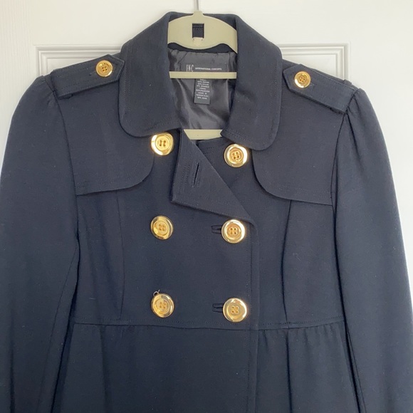 Inc Double Breasted black jacket with gold buttons - Picture 3 of 5